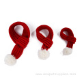 High quality cute Knitting Christmas dog cat scarf